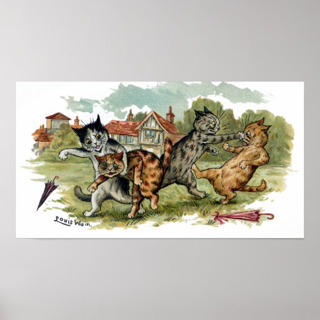 Poster Casas de Comércio de Gatos (Frente)