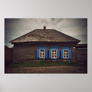 Poster Casas de madeira Siberian (projeto por