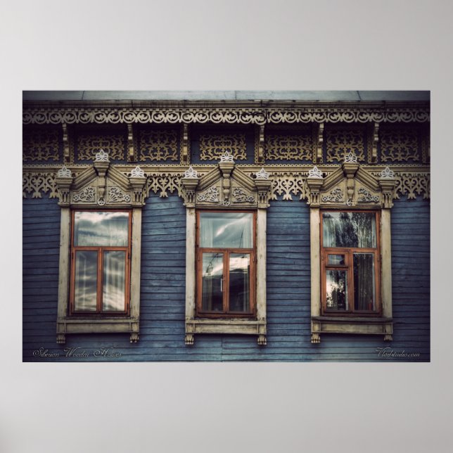 Poster Casas de madeira siberianas (projeto vladstudio.co (Frente)