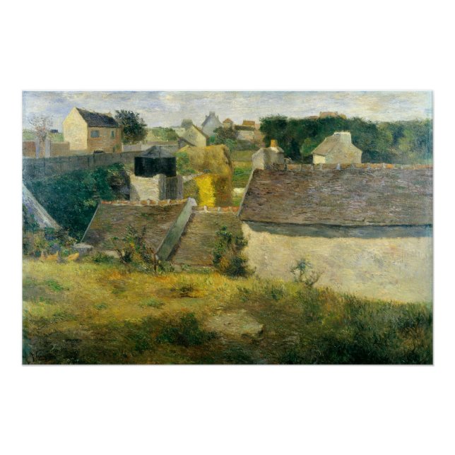 Pôster Casas de Paul Gauguin em Vaugirard (Frente)
