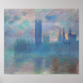 Poster Casas do Parlamento (Londres), Monet