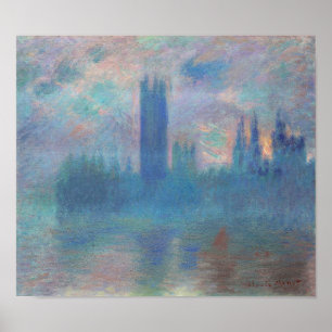 Poster Casas do Parlamento (Londres), Monet