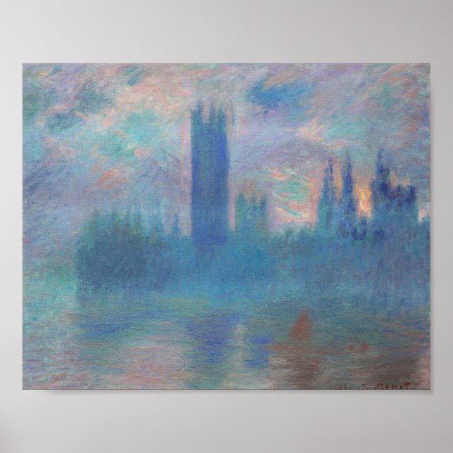 Poster Casas do Parlamento (Londres), Monet (Frente)