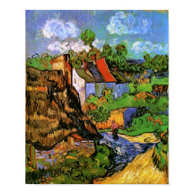 Casas em Auvers Van Gogh Fine Art