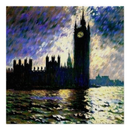 Pôster Casas impressionistas do Parlamento