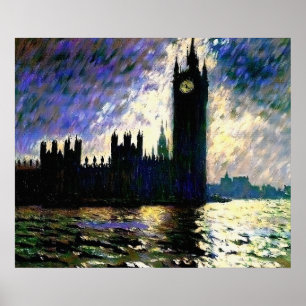 Poster Casas impressionistas do Parlamento