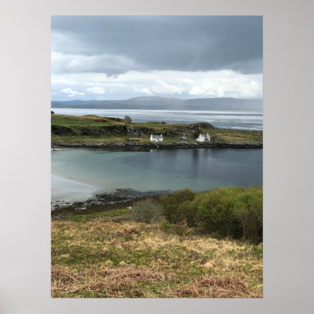 Poster Casas na Ilha de Jura na Escócia (Frente)
