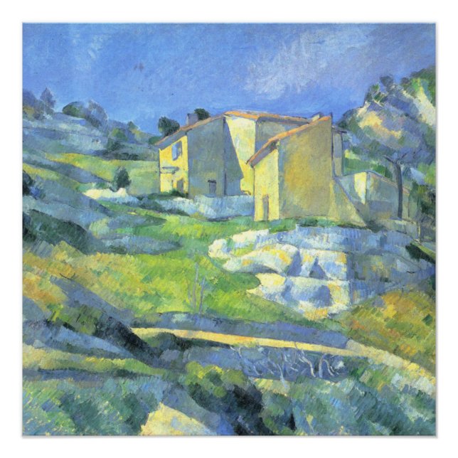 Pôster Casas na Provença Paul Cezanne (Frente)