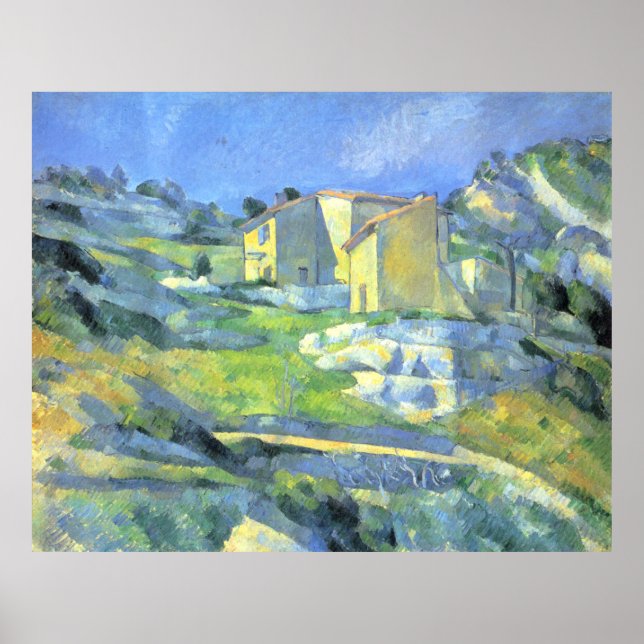 Poster Casas na Provença Paul Cezanne   (Frente)