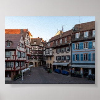 Poster Casas típicas em Colmar