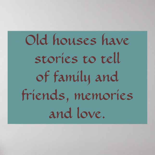 Poster Casas Velhas (Frente)