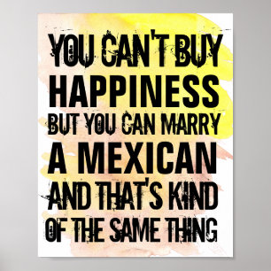 Poster Casável Mexicano Personalizável, Qualquer Nacional
