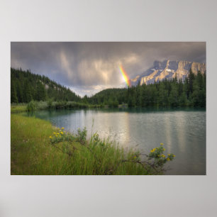 Poster Cascade Ponds Rainbow