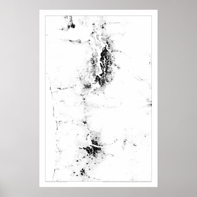 Poster Cascadia Census Dotmap (Frente)