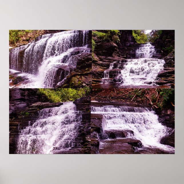 POSTER CASCADILLA GORGE ITHACA NEW YORK (Frente)