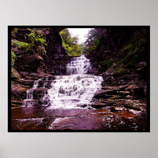POSTER CASCADILLA GORGE ITHACA NEW YORK (Frente)