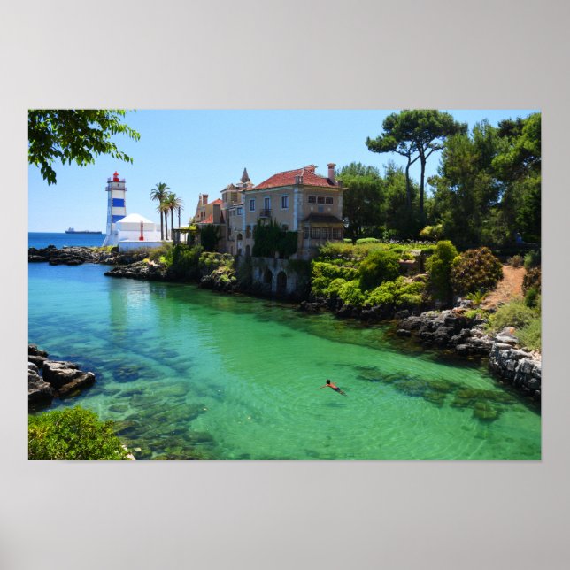 Poster Cascais de Natação de Verão, Portugal (Frente)