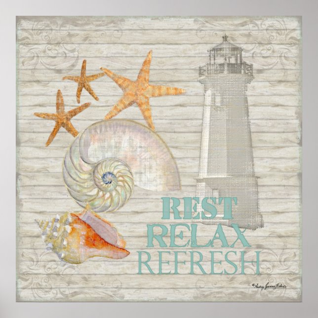 Pôster Cascas de Farol de Aquecedoras - Decor de Algodão  (Frente)