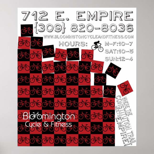 Pôster Cascata BC&F com informações de armazenamento (Frente)