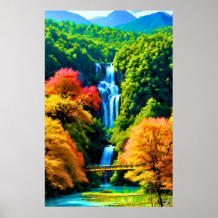 Poster Cascata chinesa