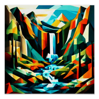 Pôster Cascata das Montanhas 7