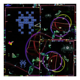 Pôster Cascata de Jogos Eletrônicos