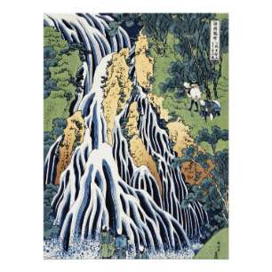 Pôster Cascata de Kirifuri perto da montanha Housai de Ku