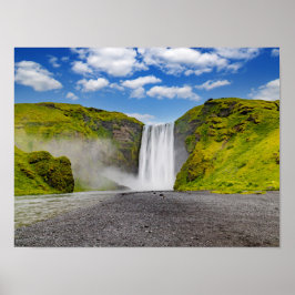Poster Cascata de Skogafoss na Islândia