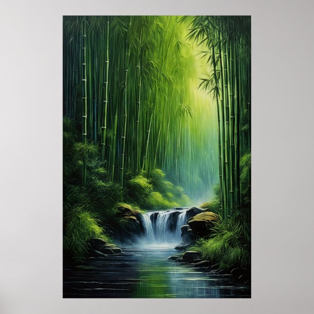 Poster Cascata em Emerald Grove (Frente)