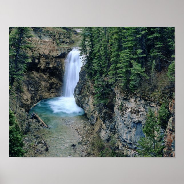 Poster Cascata em Falls Creek em Lewis e Clark (Frente)