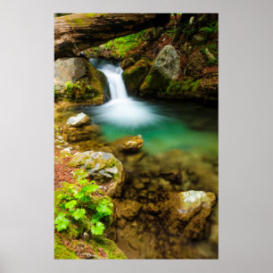 Pôster Cascata em Hare Creek, Califórnia