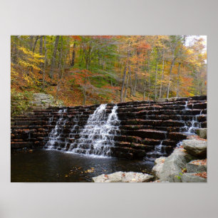 Poster Cascata em Laurel Hill State Park I