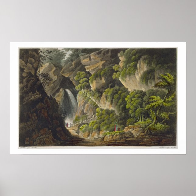 Poster Cascata em Shanklin, da ilha de Wight Ill (Frente)