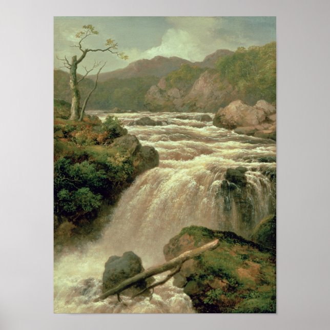 Poster Cascata no rio Neath, no sul do País de Gales (Frente)