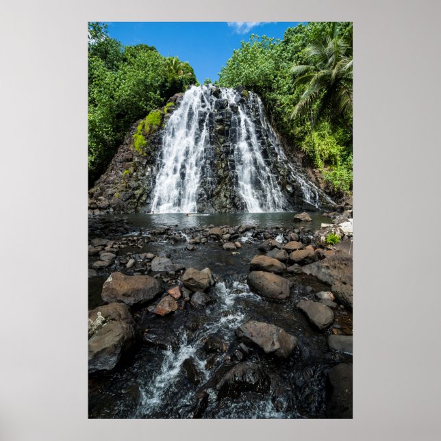 Poster Cascata tropical Kepirohi (Frente)