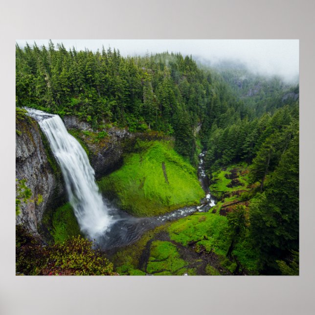 Pôster Cascata verde (Frente)