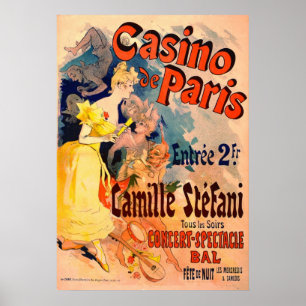 Pôster Casino de Paris 1891