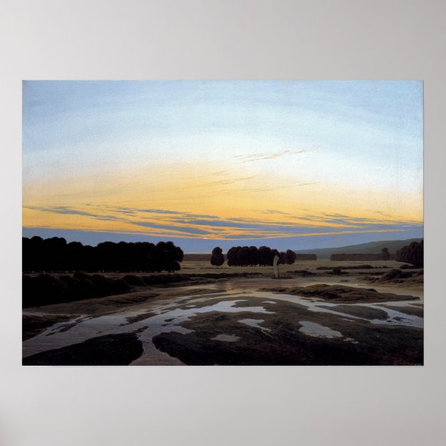 Poster Caspar David Friedrich The Grosse Gehege (Frente)