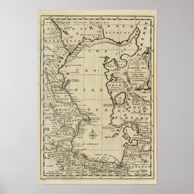 Poster Caspian Sea (Frente)