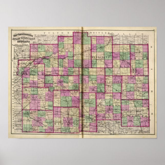 Poster Cass County and Miami County (Frente)