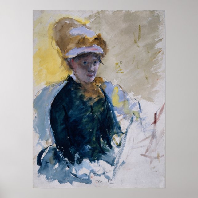 Poster Cassatt - Auto-Retrato (Frente)