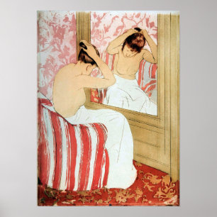 Poster Cassatt - Coiffure