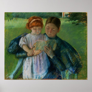 Poster Cassatt - Enfermeira Lendo Para Menina