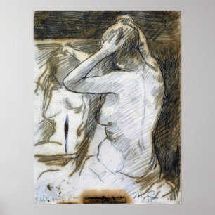 Poster Cassatt - Estudo Para Coiffure