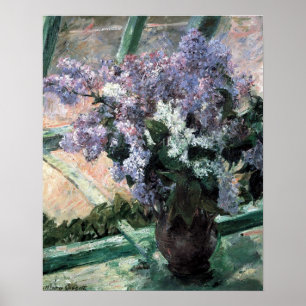 Pôster Cassatt "Lilacs in a Window"