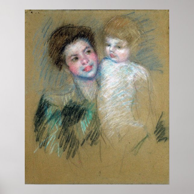 Poster Cassatt - Mãe e Filho (Frente)