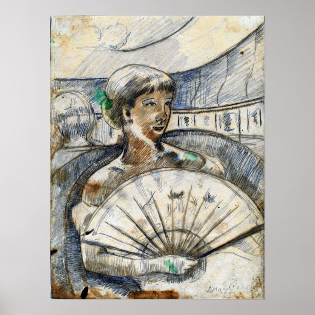 Poster Cassatt - Na Caixa De Ópera (Frente)