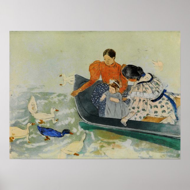 Poster Cassatt - Patos Alimentares 1894 (Frente)