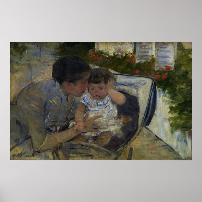 Poster Cassatt - Susan Comforting Baby (Frente)