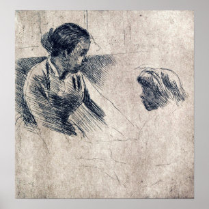 Poster Cassatt - Susan e Child se Enfrentando